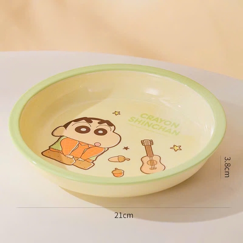 Dĩa Shinchan 20cm viền trơn