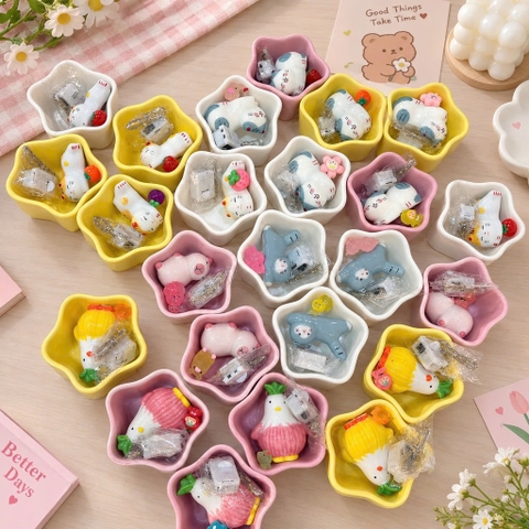Đèn gốm sứ thú cute decor
