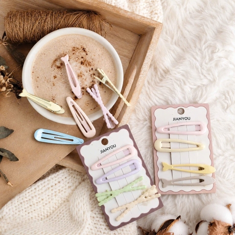 Set 4 kẹp mái 4789 pastel