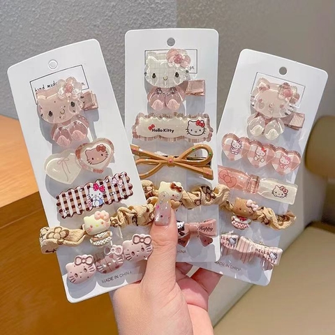 Set cột kẹp mái Sanrio trà sữa