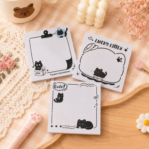 Giấy note mèo đen