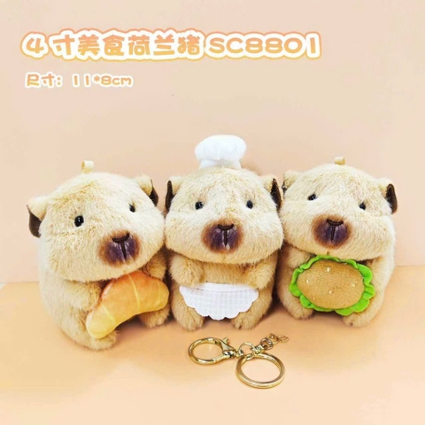 Móc khoá hamster đầu bếp