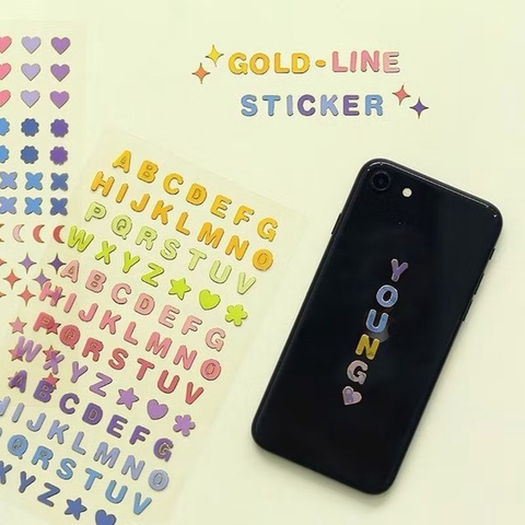 Sticker chữ, số 5607