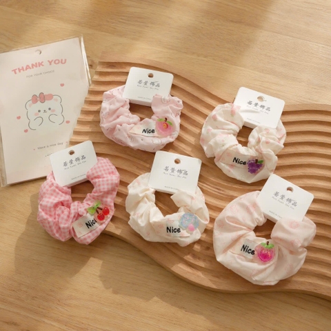 Scrunchies charm trái cây