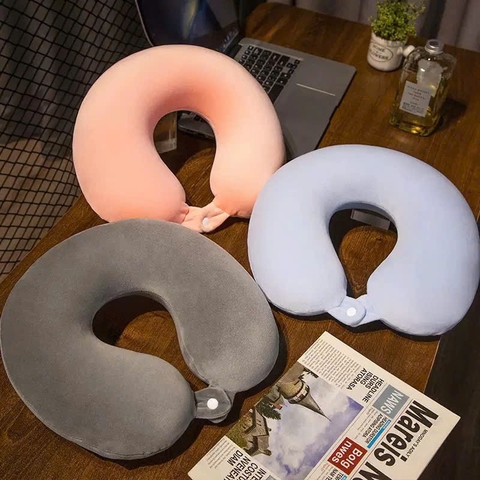 Gối cổ cao su non trơn