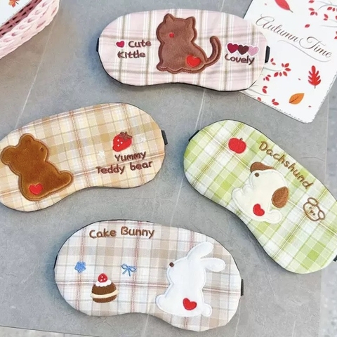 Bịt mắt thú lông mịn có gel