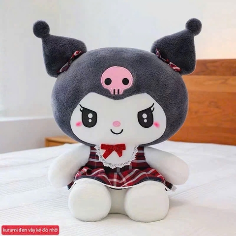 Kuromi váy kẻ đỏ nhỡ