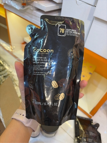 Cafe Đăk Lăk làm sạch da chết cơ thể 200ml Cocoon