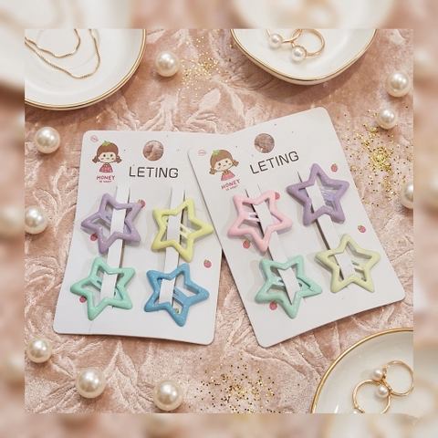 Set 4 kẹp mái sao LT-005