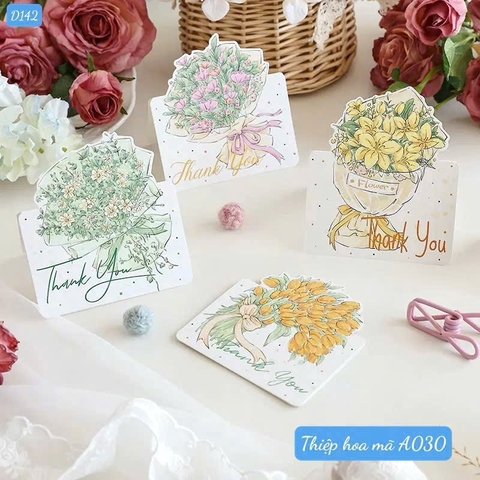 Thiệp hoa Thank You A030