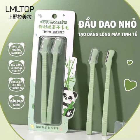 Set 2 dao tỉa lông mày gấu trúc LMLTOP