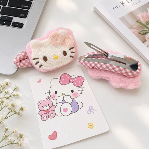 Kẹp mỏ vịt size đại Hello Kitty