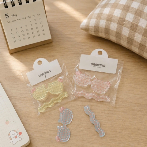 Set 2 kẹp mái mắt kính