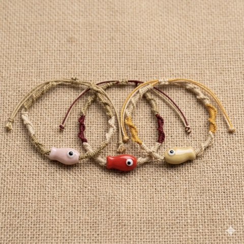 Vòng tay cá đơn handmade M