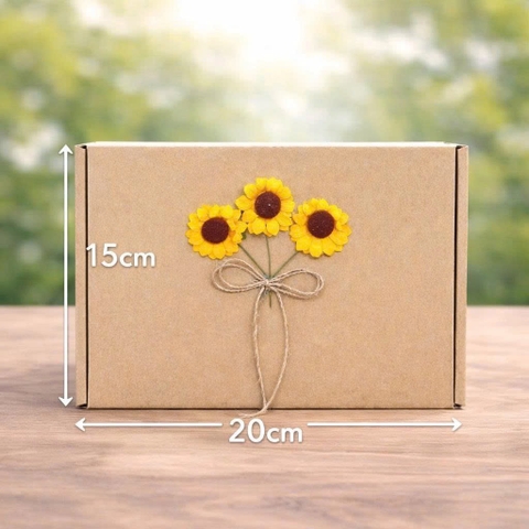 Hộp quà hoa hướng dương 20x15x10cm