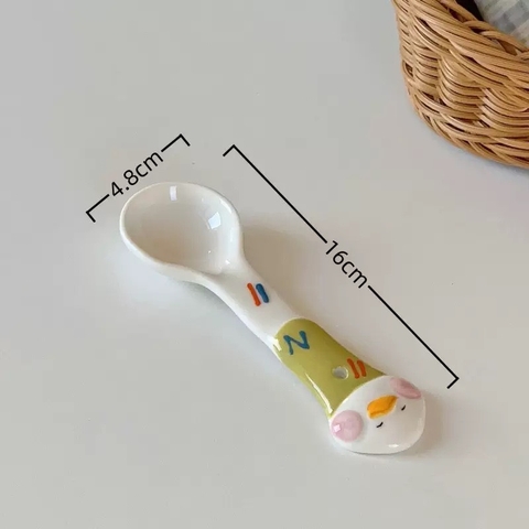 Muỗng sứ vịt cute