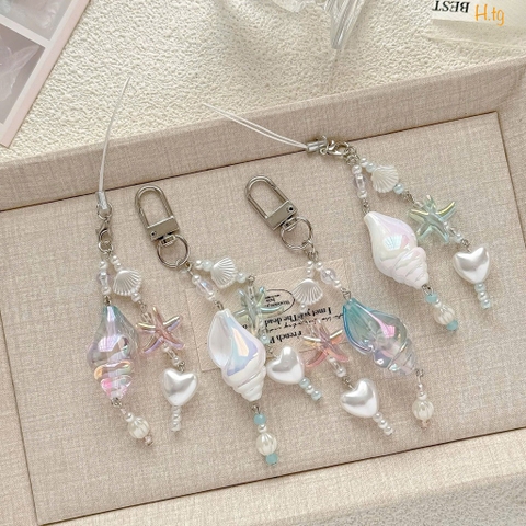 Móc khoá ốc sao biển hologram