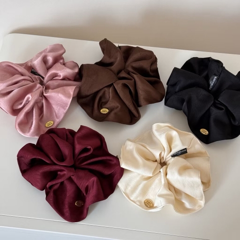 Scrunchies lụa Poko Fosca