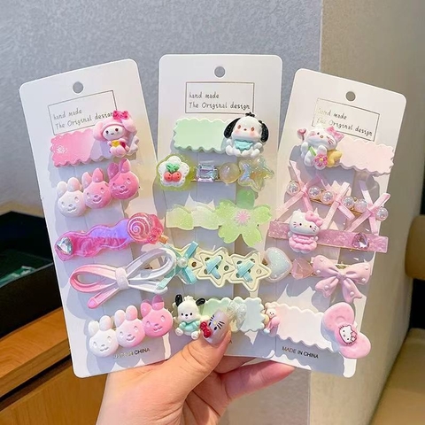 Set kẹp mái hình thú Sanrio