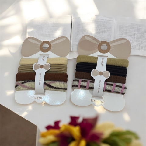 Set 4 thun cột tóc Tianer