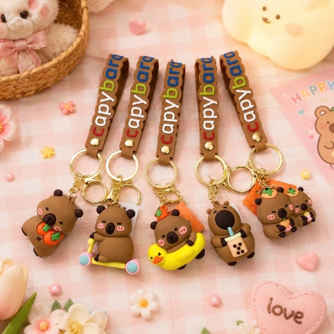 Móc khoá dẻo Capybara