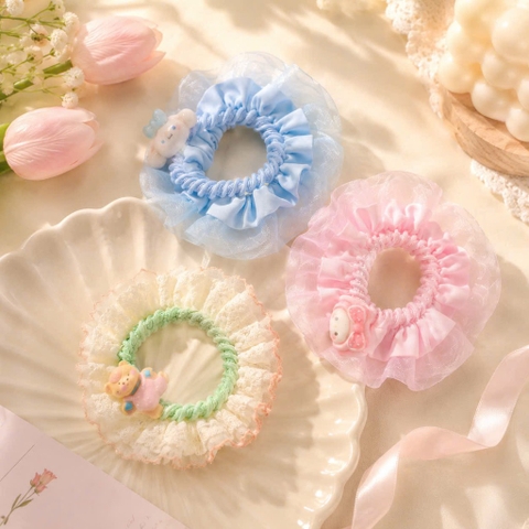 Set 2 dây cột tóc bèo von + charm