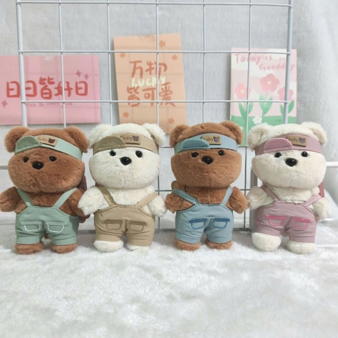 Móc khóa gấu yếm đứng