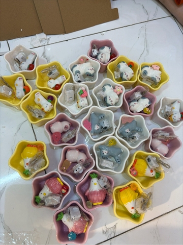 Đèn gốm sứ thú cute decor