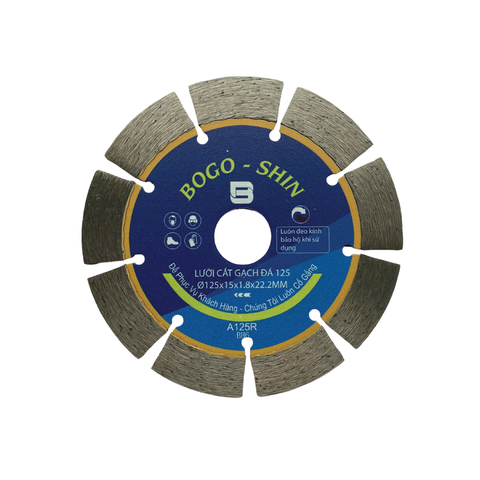 Lưỡi Cắt Gạch BOGO - SHIN  125mm Răng