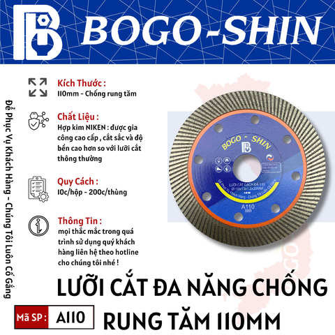 Lưỡi Cắt Đa Năng Tăm 110mm Bogo-Shin