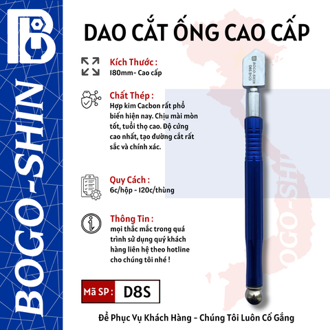 Dao Cắt Kính Cao Cấp 180mm BOGO-SHIN