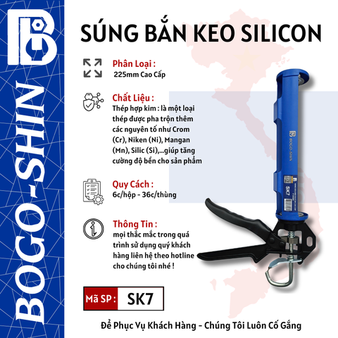 Súng Bắn Keo Silicon Cao Cấp Bogo-Shin