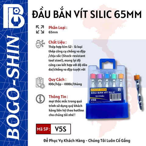 Đầu Bắn Vít Silic 65mm Bogo-Shin