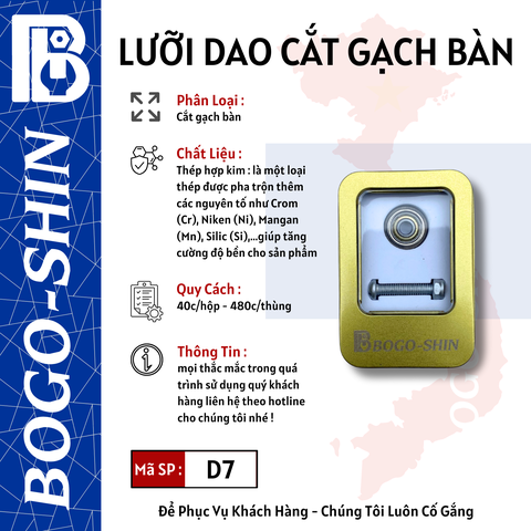 Lưỡi Dao Cắt Gạch Bàn Bogo-Shin