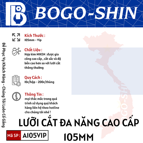 Lưỡi Cắt Đa Năng Cao Cấp 105mm Bogo-Shin