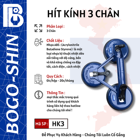 Hít Kính BOGO-SHIN  3 Chân