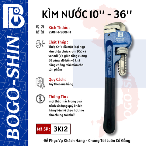 Kìm Nước 250mm - 900mm BOGO-SHIN