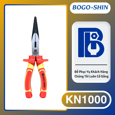 Kìm Nhọn Cách Điện BOGO-SHIN VDE 8x200mm