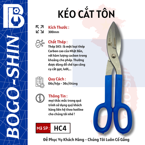Kéo Cắt Tôn Bogo-Shin