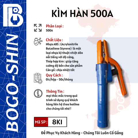 Kìm Hàn 500A, 800A, 100A Bogo-Shin