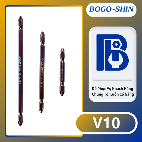Đầu Bắn Vít Mạ Niken BOGO-SHIN 4 Cạnh 65mm