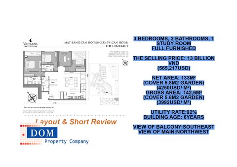 Căn hộ Vinhomes Central Park C2 - 3x