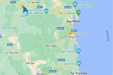 [Cập nhật] Bản Đồ Du Lịch Quy Nhơn Chi Tiết Năm 2024