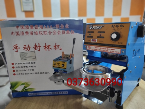 Máy dán nắp ly đời mới Eton D7