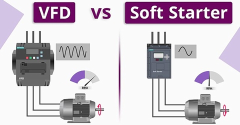 So sánh Biến tần và khởi động mềm: Đặc điểm và ứng dụng