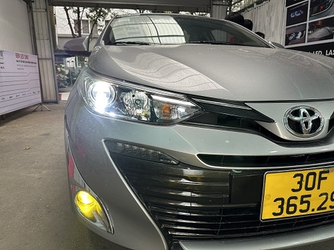 Độ bi pha cos và độ bi gầm Toyota Vios G 19