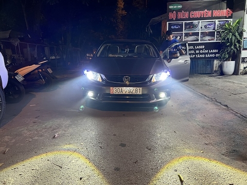 Độ bi pha cos Honda Civic