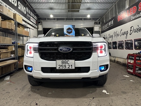 Độ bi pha cos và độ bi gầm Ford Ranger XLS(6 bi)