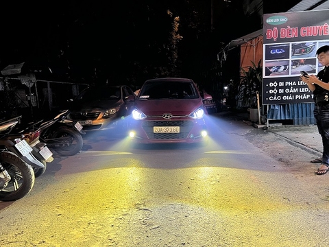 Độ bi pha cos và độ bi gầm Hyundai I10