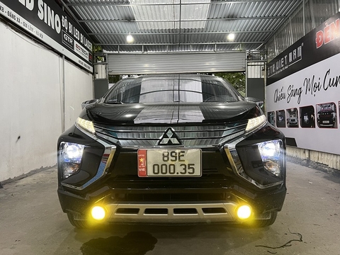 Độ bi pha cos và Led gầm 3 màu Mitsubishi Xpander